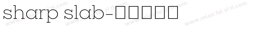 sharp slab字体转换